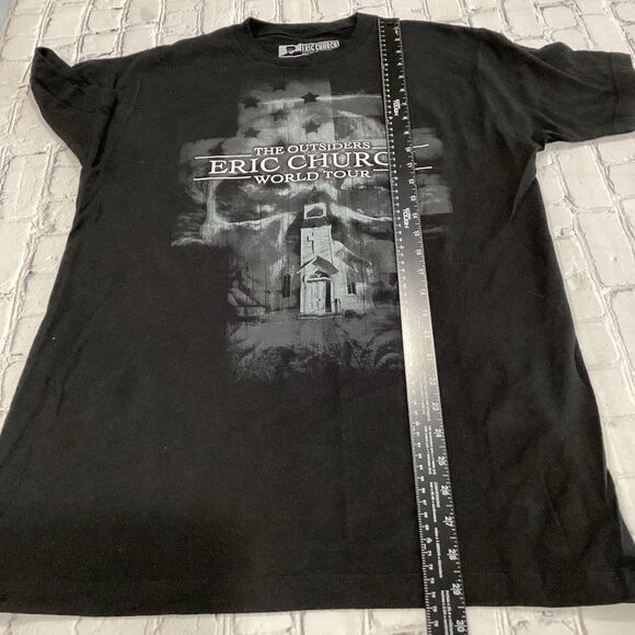 Eric Church T-Shirt Men’s Size M Black 2014 The Outsiders World Tour Concert - Picture 4 of 10